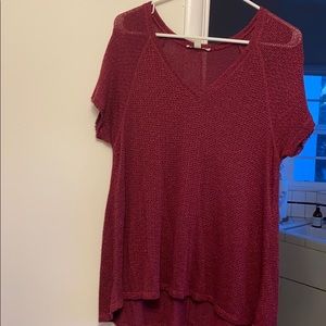 American Eagle burgundy top